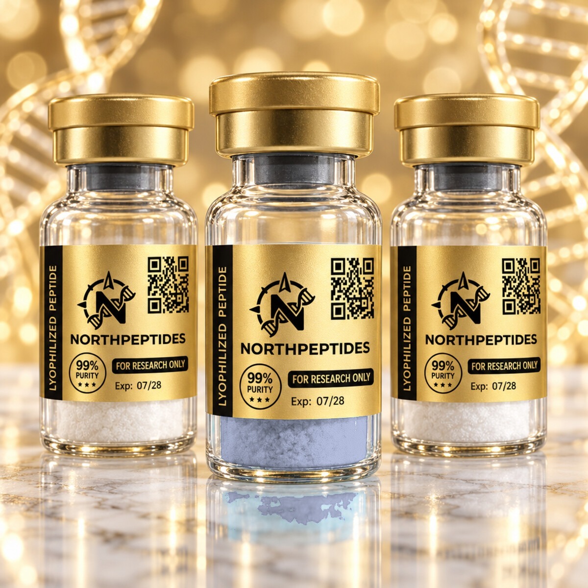 NORTHPEPTIDES research-grade peptide vials, Canada tested